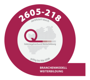 Since 2020, DAWG has been certified by the Quality Seal Association for Continuing Education (Gütesiegelverbund Weiterbildung e.V.).